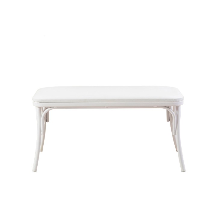 Set mesa comedor extensible y sillas (6 piezas) Oliver blanco