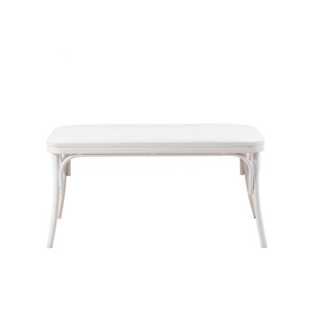 Set mesa comedor extensible y sillas (6 piezas) Oliver blanco - 869VEL8157