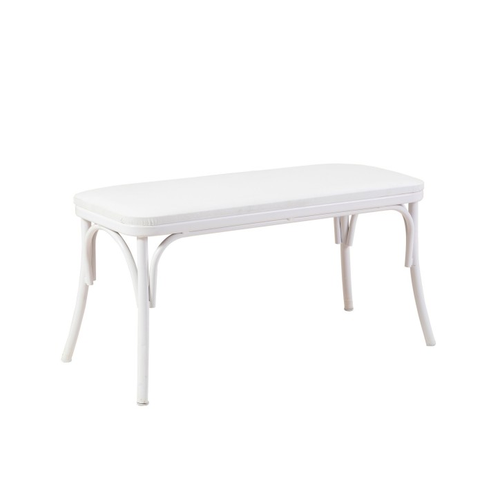 Set mesa comedor extensible y sillas (6 piezas) Oliver blanco