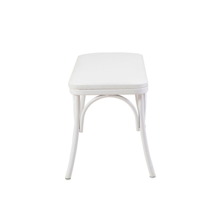 Set mesa comedor extensible y sillas (6 piezas) Oliver blanco