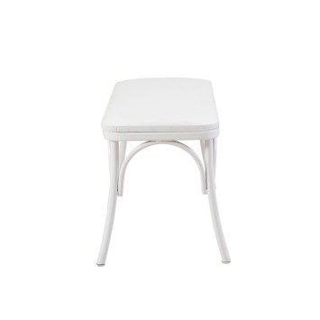 Set mesa comedor extensible y sillas (6 piezas) Oliver blanco - 869VEL8157