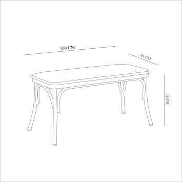 Set mesa comedor extensible y sillas (6 piezas) Oliver blanco - 869VEL8157