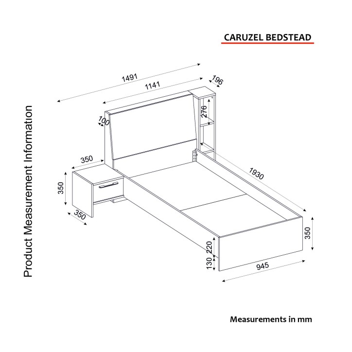 Cama individual Caruzel crema