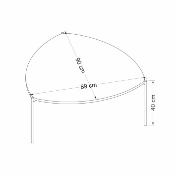 Mesa de centro Lenny-nogal - 506MNR1218