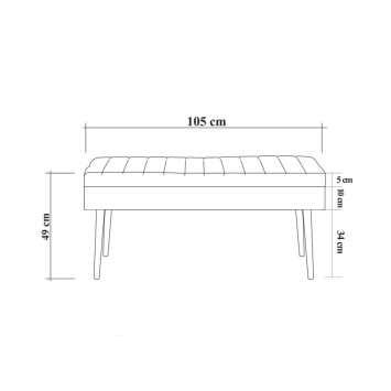 Set mesa comedor extensible y sillas (5 piezas) Vina 0701-4 pino atlántico gris - 869VEL5333