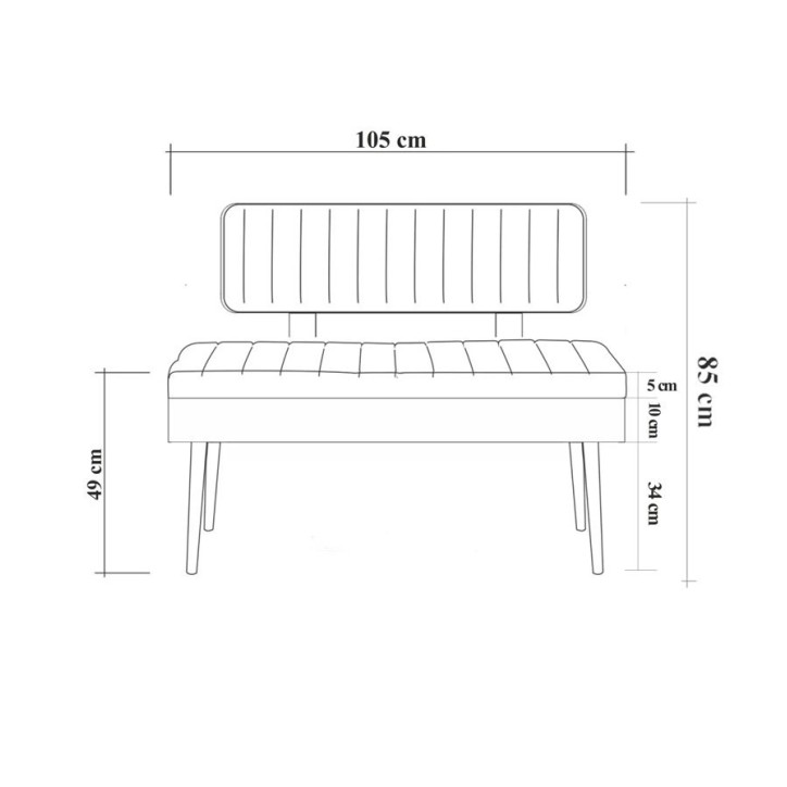 Set mesa comedor extensible y sillas (5 piezas) Vina 0701-4 pino atlántico gris