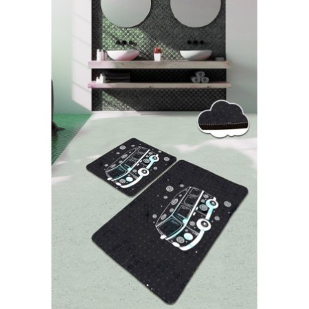 Alfombra de baño Set (2 piezas) Bus multicolor