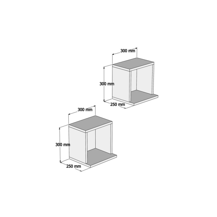 Estante de pared Sevima antracita zafiro