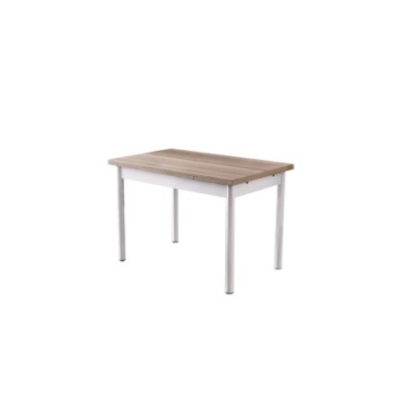 Mesa de comedor extensible Polo-1302 roble blanco