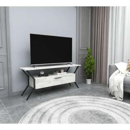 Mueble TV Tarz Crystal gris negro