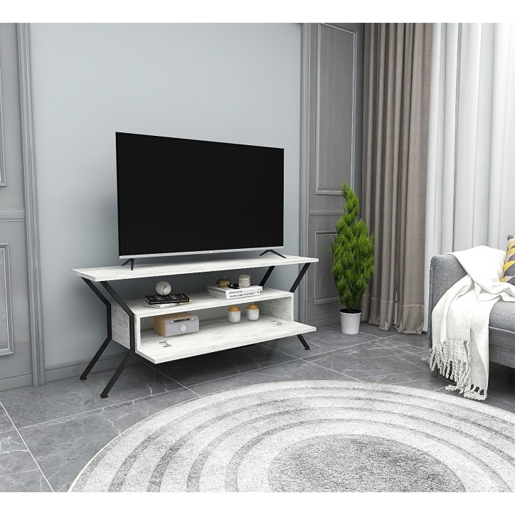 Mueble TV Tarz Crystal gris negro