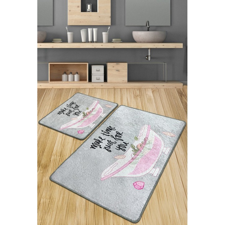 Alfombra de baño Set (2 piezas) Make Time Djt multicolor