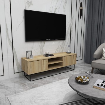 Mueble TV Escape 140 negro fieltro - 854KLN3068