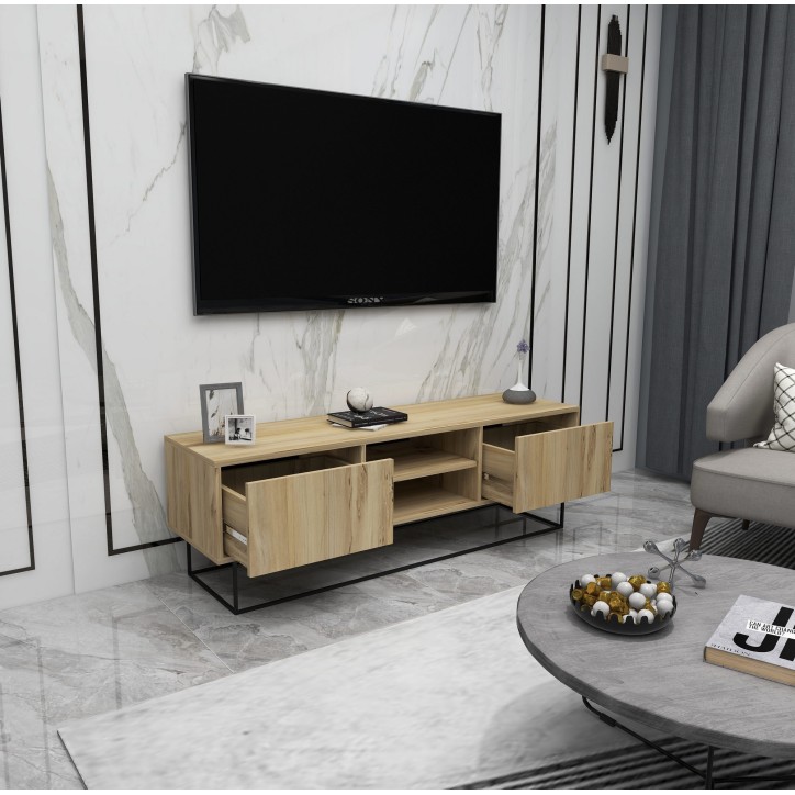 Mueble TV Escape 140 negro fieltro