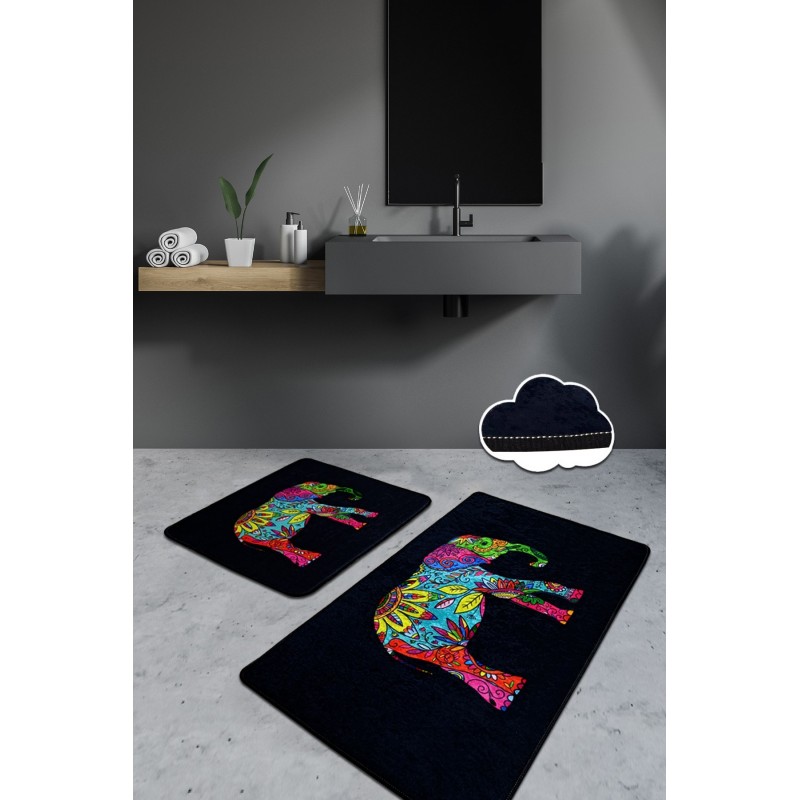 Alfombra de baño Set (2 piezas) Olifant  multicolor