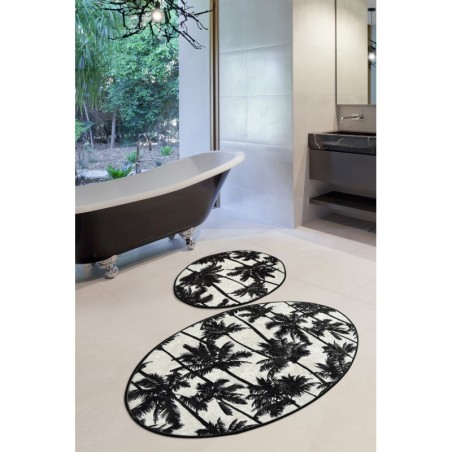 Alfombra de baño Set (2 piezas) Palm DJT multicolor