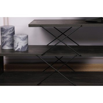 Mueble TV Zig Zag marron oscuro - 854KLN3061