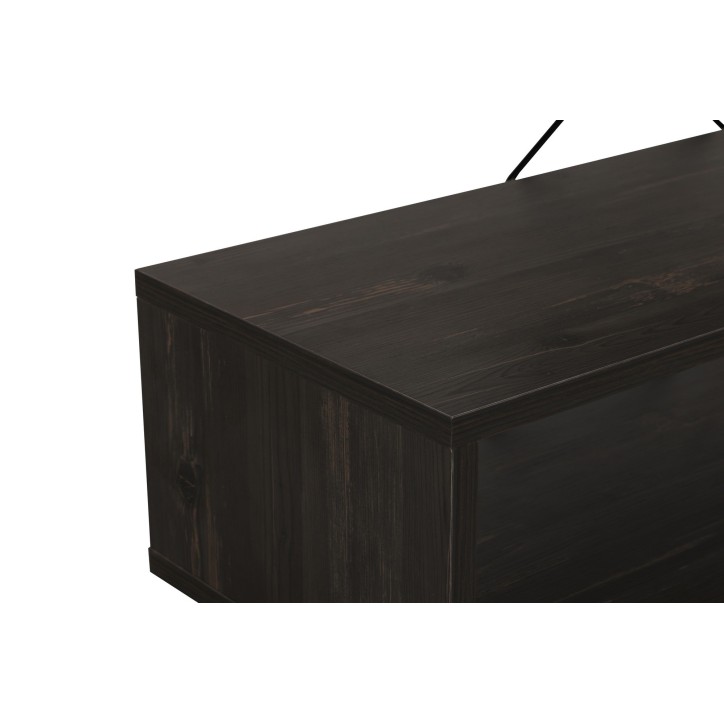 Mueble TV Zig Zag marron oscuro