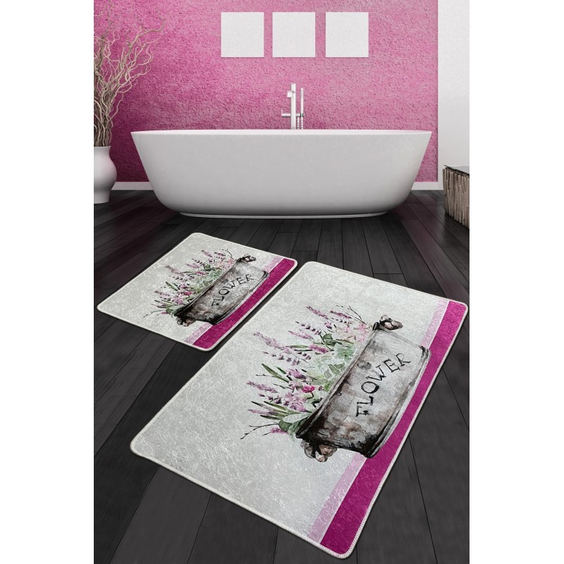 Alfombra de baño Set (2 piezas) Polipra Djt multicolor