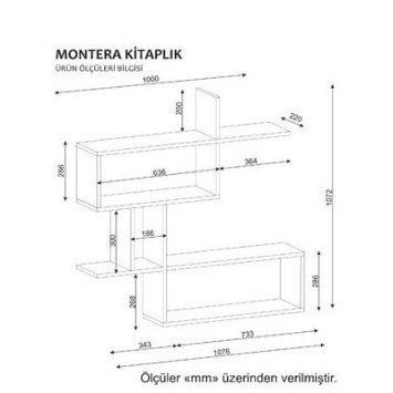 Estante de pared Montera blanco - 731WAT1631