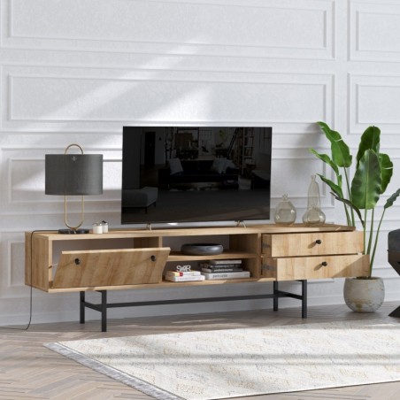 Mueble TV Owen roble negro