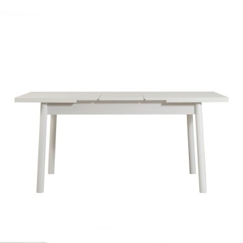 Set mesa comedor extensible y sillas (6 piezas) Santiago piedra blanco - 869VEL5272