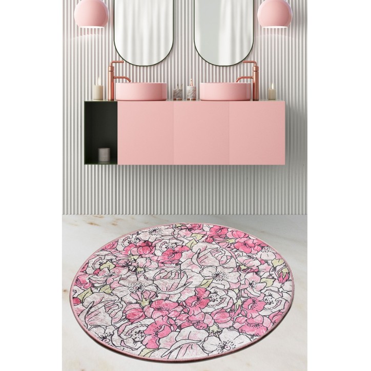 Alfombra de baño Rosa (140 cm)  multicolor