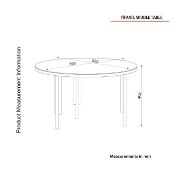 Mesa de centro Tiffanie antracita nogal - 804TRH2840