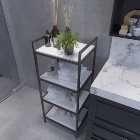 Mueble de baño Schwerin L2038 blanco negro