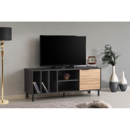 Mueble TV Gordes roble marrón oscuro