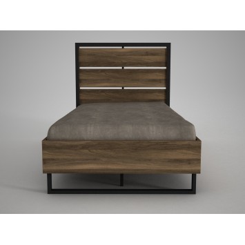 Cama individual Lost nogal - 804TRH4002