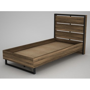 Cama individual Lost nogal - 804TRH4002