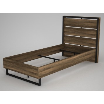 Cama individual Lost nogal - 804TRH4002