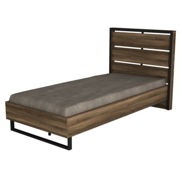 Cama individual Lost nogal - 804TRH4002