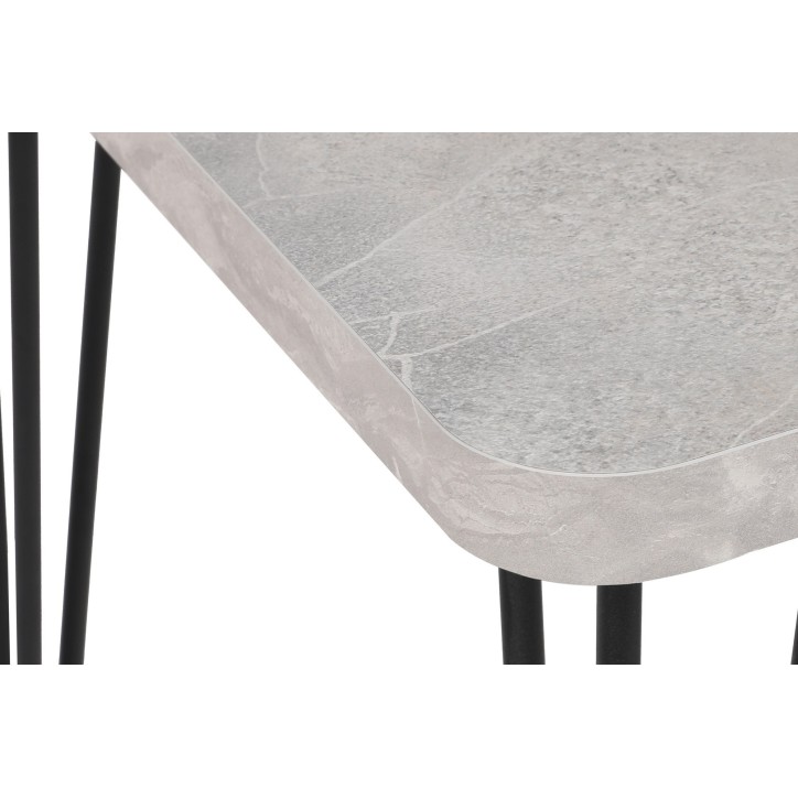 Mesa comedor Lagos-1423 gris negro