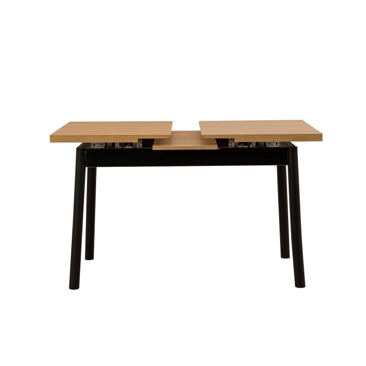 Set mesa comedor extensible y sillas (4 piezas) Oliver- V2 negro