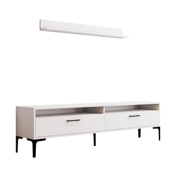 Mueble TV con estante Istanbul blanco - 845HCT3102