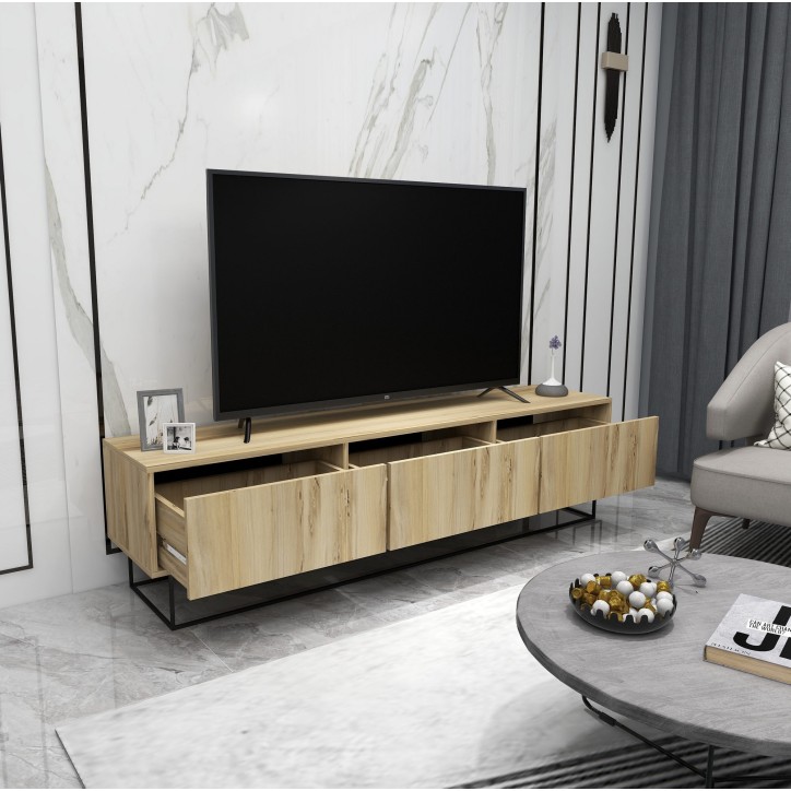 Mueble TV Kordon 180 negro fieltro