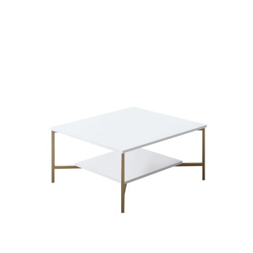 Conjunto de muebles de salón Line dorado blanco - 618BLY1165