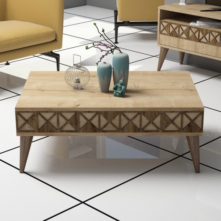 Conjunto de muebles de salón Line roble