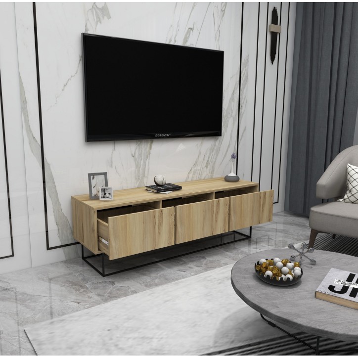 Mueble TV Kordon 140 negro fieltro