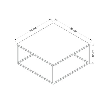 Mesa de centro Loni antracita - 506MNR1205