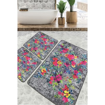 Alfombra de baño Set (3 piezas) Etova multicolor