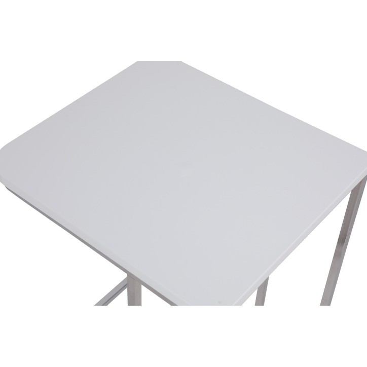 Set mesas de café (3 piezas) Ce Metal Zigon-9406 blanco