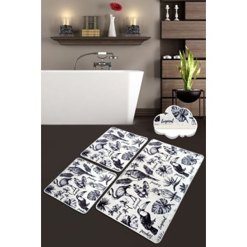 Alfombra de baño Set (3 piezas) Lorı multicolor