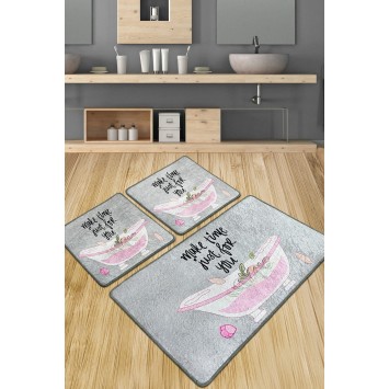 Alfombra de baño Set (3 piezas) Make Time Djt multicolor