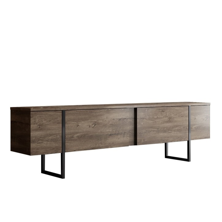 Conjunto de muebles de salón Luxe Set negro nogal