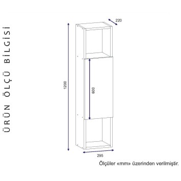 Estante de pared Novella K4 nogal blanco - 756FRN1601