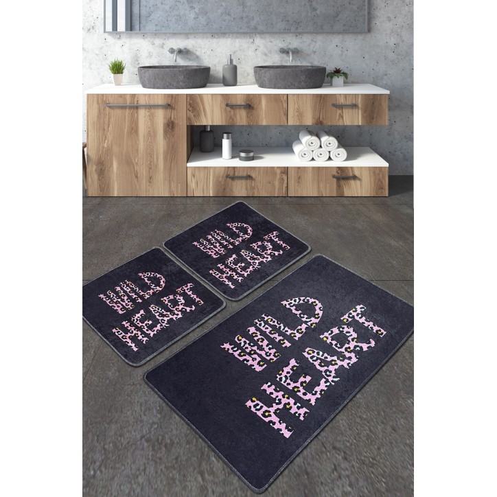 Alfombra de baño Set (3 piezas) Wild Heart Djt multicolor