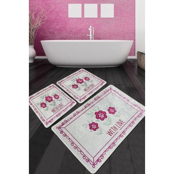 Alfombra de baño Set (3 piezas) With Flower Djt multicolor